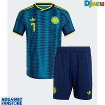 Kolumbija Luis Diaz #7 Gostujuci Dres za djecu SP 2026 Kratak Rukav (+ Kratke hlače)
